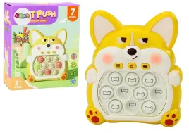 gra-zrecznosciowa-konsola-pop-it-lisek-7-trybow-gry-zolty-sensoryczna