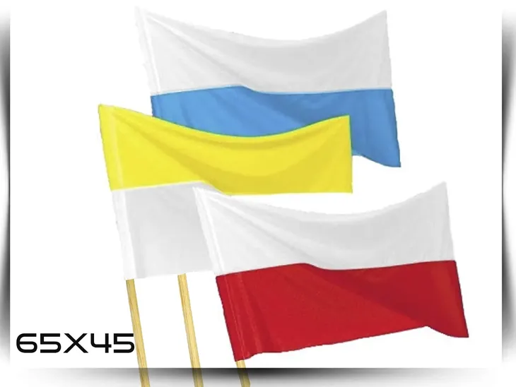 Zestaw 3 flag Maryjna, Papieska, Polska 65x45 cm + kije Sacrum Producent
