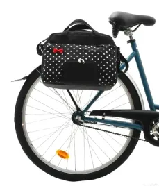 sakwa-rowerowa-damska-queen-polka-dots-czarna-biala-140-002-pojedyncza