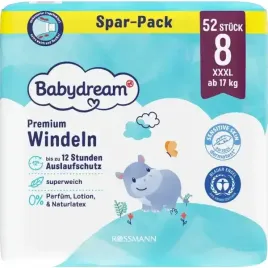 pieluszki-jednorazowe-dla-dzieci-od-17-kg-babydream-xxxl-8-az-52-szt