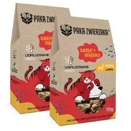 paka-zwierzaka-przysmak-liofilizowany-samo-miesko-lama-zestaw-2pak-2x70g