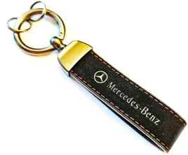 smyczka-skorzana-do-kluczy-brelok-mercedes