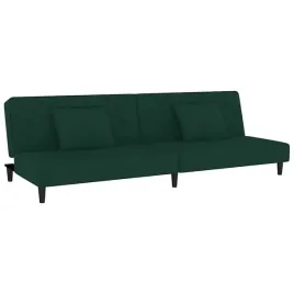 kanapa-rozkladana-2-osobowa-aksamit-ciemnozielony-200x845x69-cm