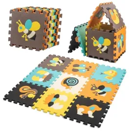 mata-edukacyjna-piankowa-puzzle-zwierzatka-kolorowa-85-x-85-cm-9-elementow
