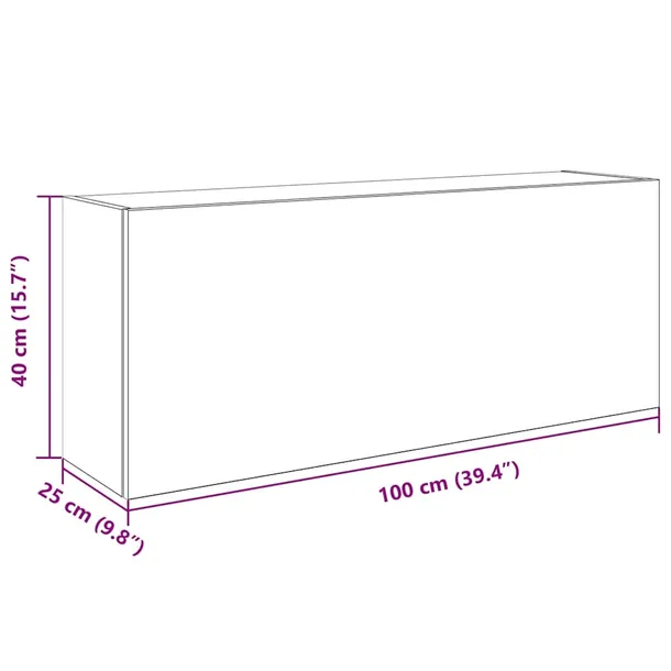 szafka-scienna-dab-sonoma-100x25x40-cm-stan-nowy-marka-vidaxl