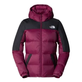 kurtka-damska-the-north-face-diablo-down-hoodie-puchowa-bordowa