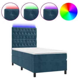 lozko-kontynentalne-z-diodami-led-aksamit-100x200-cm-ciemnoniebieski