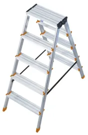 drabina-aluminiowa-krause-2x5-ze-stopniami-dopplo