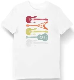 koszulka-meska-z-retro-gitarami-biala-xl