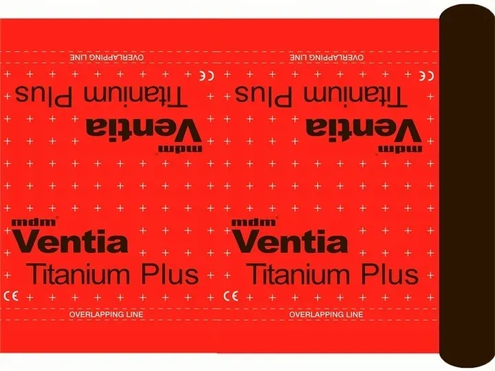 MEMBRANA DACHOWA MDM VENTIA TITANIUM CZERWONA PREMIUM NA PEŁNE DESKOWANIE