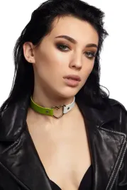 choker-eko-skora-bialo-zielony-gothic-rock-serce