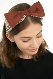 opaska-do-wlosow-z-kokarda-szeroka-w-pepitke