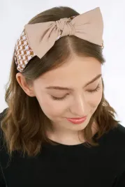 opaska-do-wlosow-z-kokarda-szeroka-w-pepitke