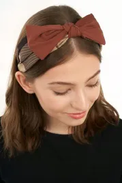opaska-do-wlosow-z-kokarda-szeroka-opaska-w-kratke