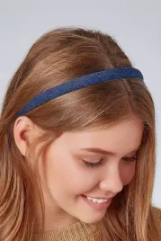 opaska-do-wlosow-materialowa-granatowa-jeansowa-klasyczna