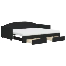 sofa-lozko-rozkladana-2-w-1-czarna-223x100x75cm
