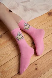 damskie-skarpetki-z-nadrukiem-za-kostke-spongebob-kreskowka