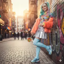 zakolanowki-dzianinowe-ponczochy-w-paski-bialo-niebieskie-kawaii-pastel