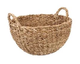 okragly-kosz-z-trawy-morskiej-z-uchwytami-35x35x15-19-cm