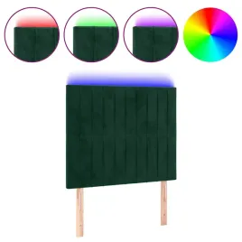 zaglowek-led-aksamitny-ciemnozielony-100x5x118-128cm