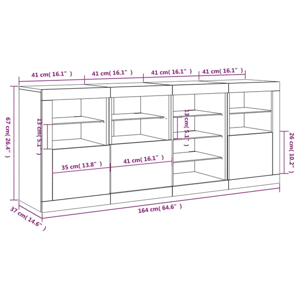 komoda-led-164x37x67-cm-dab-marka-vidaxl-stan-nowy
