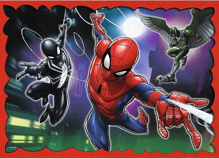 puzzle-4w1-spider-man-marvel-trefl-wiek-dziecka-4-lata