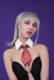 krotki-czerwony-krawat-damski-modny-dodatek-bez-wiazania-cosplay-impreza