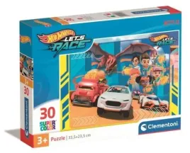 puzzle-30-super-kolor-hot-wheels-clementoni