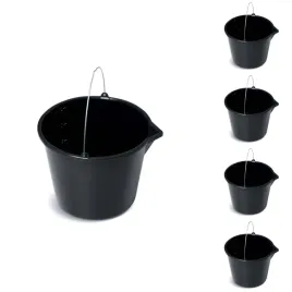 5x-wiadro-budowlane-12l-lejek-gospodarcze-ogrodowe