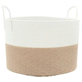 kosz-do-przechowywania-bawelniany-brazowy-bialy-51x33-cm