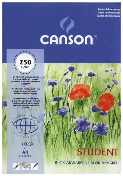 blok-akwarela-student-a4-250g-10ark-canson