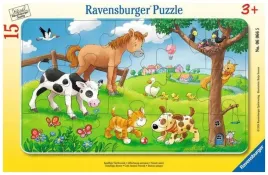 puzzle-15el-ramkowe-milosnicy-slodkich-zwierzat