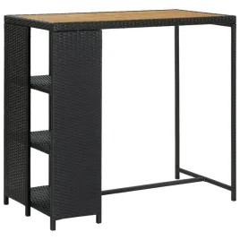 stolik-barowy-rattanowy-120x60-czarny-z-polka