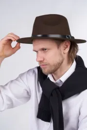 meski-kapelusz-filcowy-fedora-pasek-skorzany-ciemny-brazowy-rozmiar-57