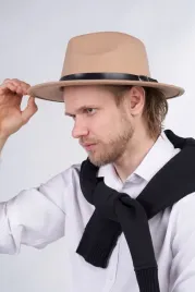 meski-kapelusz-filcowy-fedora-pasek-skorzany-bezowy-rozmiar-57