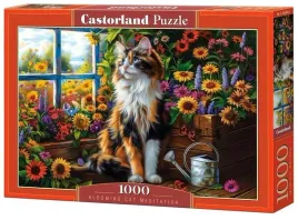 puzzle-1000-blooming-cat-meditation-castor