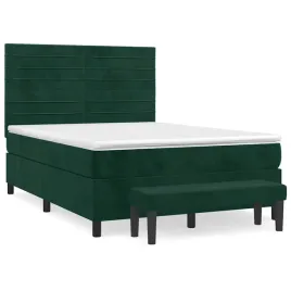 lozko-kontynentalne-aksamitne-z-materacem-i-lawka-140x190-cm-ciemnozi