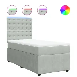 lozko-kontynentalne-z-led-i-topperem-srebrny-200x80x1405-1505-cm