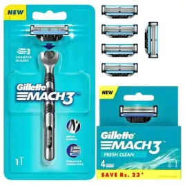 gillette-mach-3-maszynka-x-5-ostrzy-do-gillette-mach3-zestaw