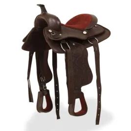 siodlo-westernowe-13-brazowe-dla-dzieci-skora-nylon