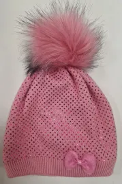 rozowa-czapka-dla-dziewczynki-z-kokardka