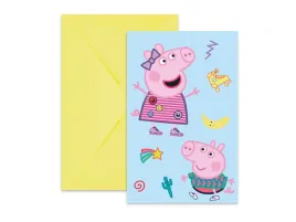 zaproszenia-urodzinowe-swinka-peppa-6-szt