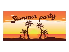 plakat-summer-party-70x33-cm
