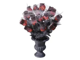 wazon-z-czerwonymi-rozami-i-pajeczyna-35-cm