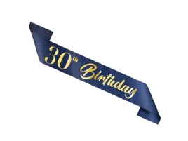 szarfa-urodzinowa-30th-birthday-granatowa-1-szt