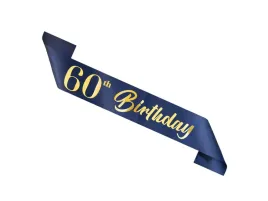 szarfa-urodzinowa-60th-birthday-granatowa-1-szt