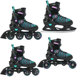 rolki-wrotki-lyzwy-4w1-regulowane-raven-cande-black-violet-mint-31-35