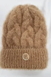 brazowa-czapka-damska-klasyczny-warkocz-uni