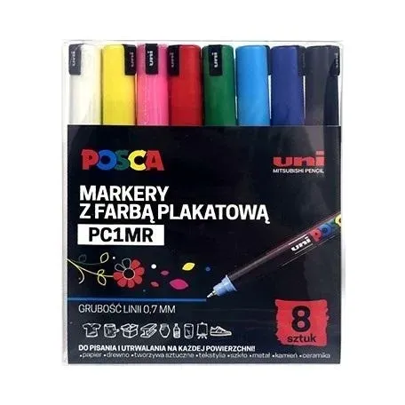 markery-posca-uni-pc-1mr-8-kolorow-liczba-sztuk-w-opakowaniu-8-szt