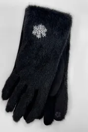 czarne-eleganckie-zimowe-rekawiczki-damskie-ze-sniezynka-uni